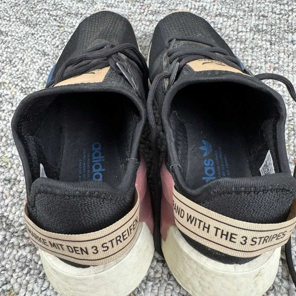 Adidas NMD_R1 V2 Shoes Mens 7 Boost Casual Sneaker GZ2573 Black Tan